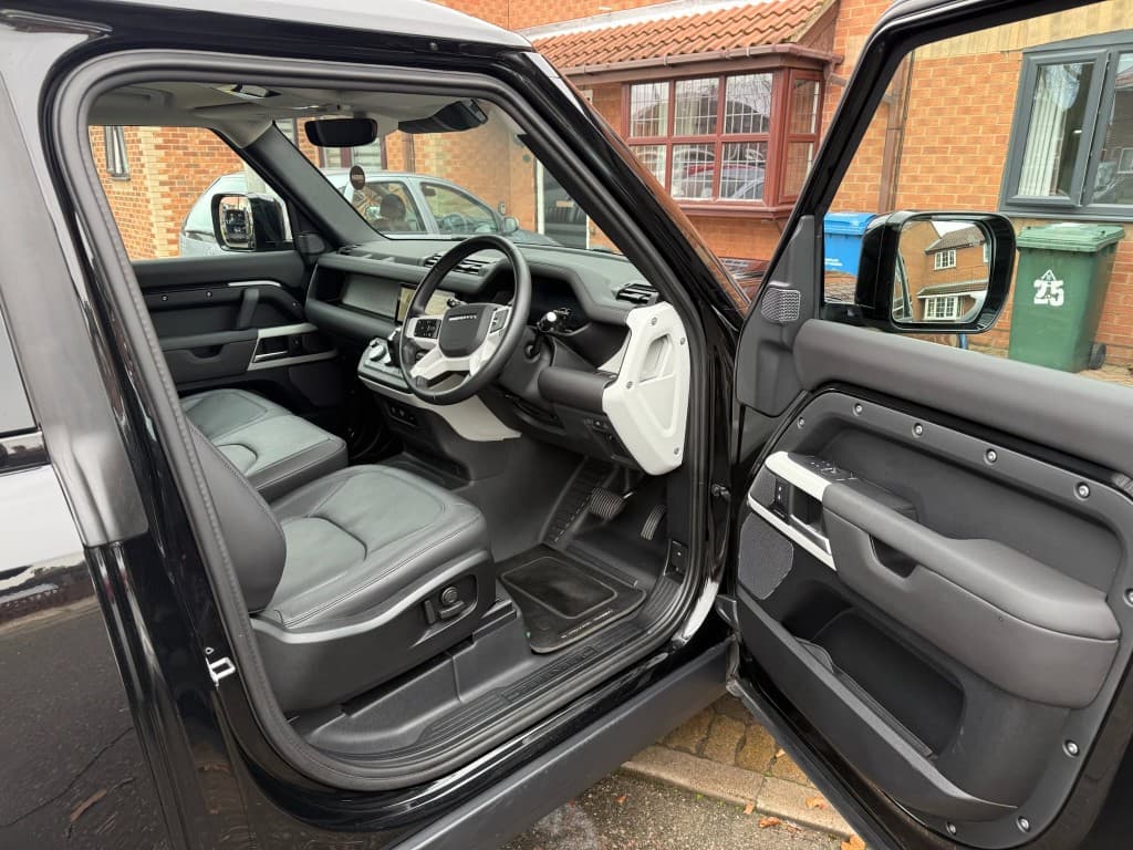 Land Rover Defender interior — fully detailed after Full Valet treatment
